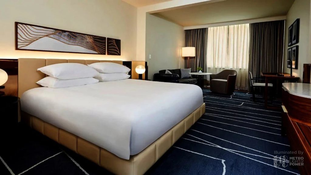 Led Fixture In Hotel Head Board 1